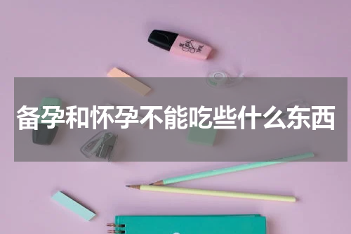 备孕和怀孕不能吃些什么东西