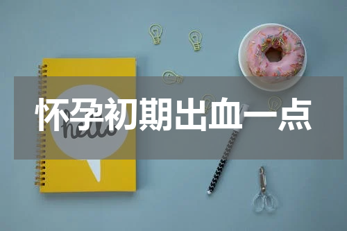 怀孕初期出血一点