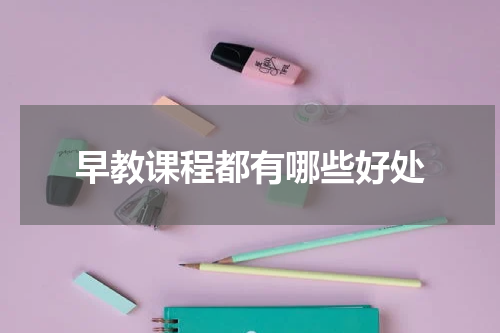 早教课程都有哪些好处