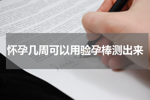 怀孕几周可以用验孕棒测出来