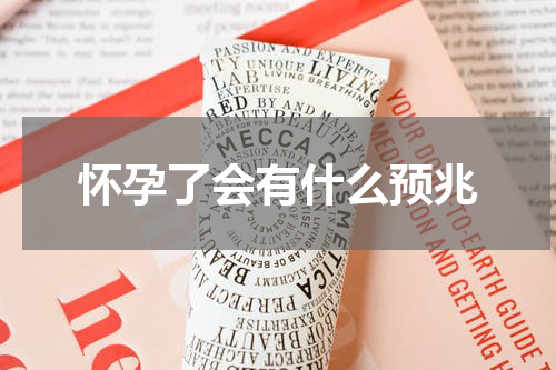 怀孕了会有什么预兆