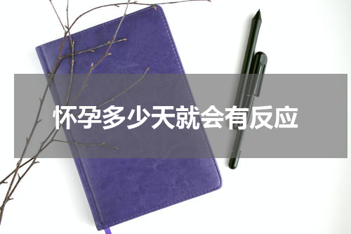 怀孕多少天就会有反应