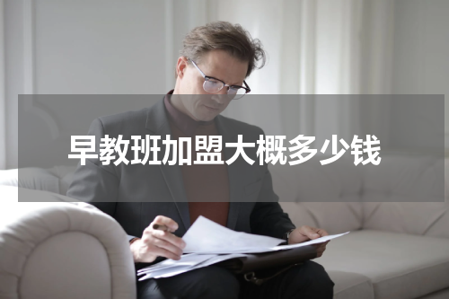 早教班加盟大概多少钱