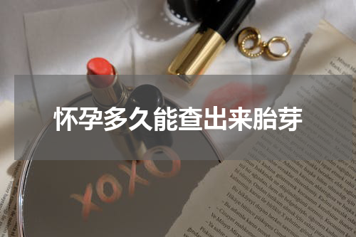 怀孕多久能查出来胎芽