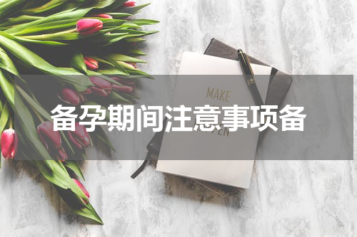 备孕期间注意事项备