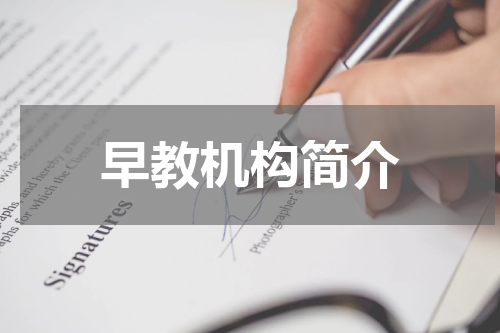 早教机构简介