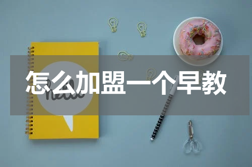 怎么加盟一个早教