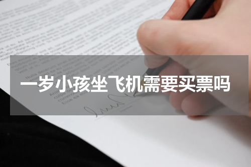 一岁小孩坐飞机需要买票吗