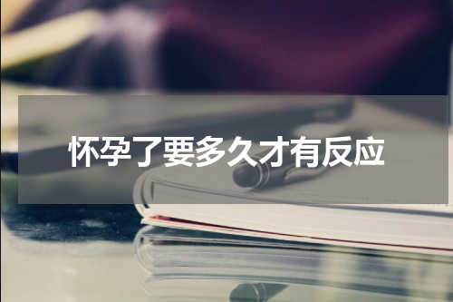 怀孕了要多久才有反应