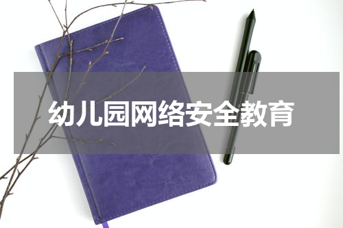 幼儿园网络安全教育