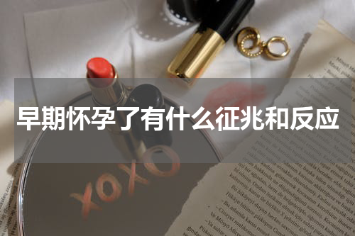早期怀孕了有什么征兆和反应