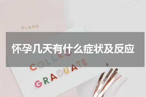 怀孕几天有什么症状及反应