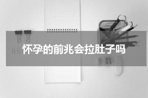 怀孕的前兆会拉肚子吗