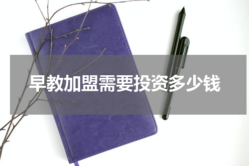 早教加盟需要投资多少钱
