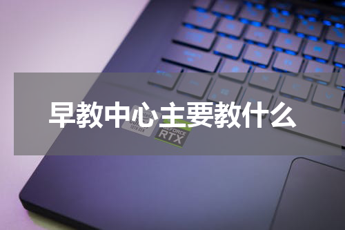 早教中心主要教什么