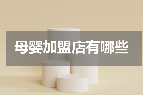 母婴加盟店有哪些