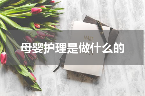 母婴护理是做什么的