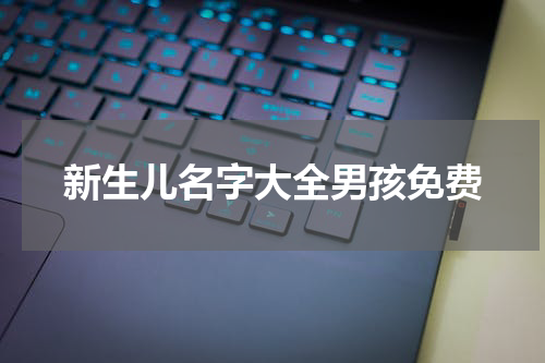 新生儿名字大全男孩免费