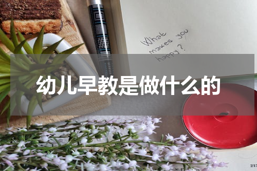 幼儿早教是做什么的