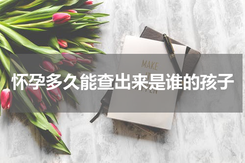 怀孕多久能查出来是谁的孩子