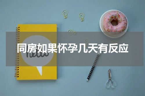 同房如果怀孕几天有反应