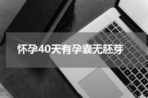 怀孕40天有孕囊无胚芽