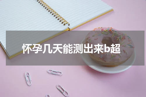 怀孕几天能测出来b超
