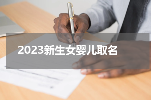 2023新生女婴儿取名