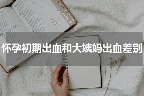 怀孕初期出血和大姨妈出血差别
