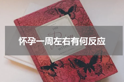 怀孕一周左右有何反应