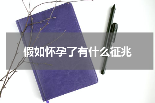 假如怀孕了有什么征兆
