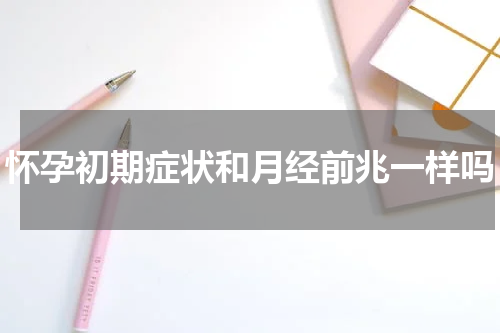 怀孕初期症状和月经前兆一样吗