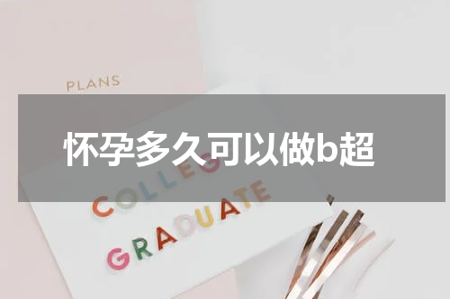 怀孕多久可以做b超