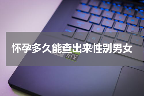 怀孕多久能查出来性别男女
