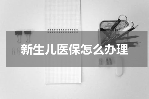 新生儿医保怎么办理