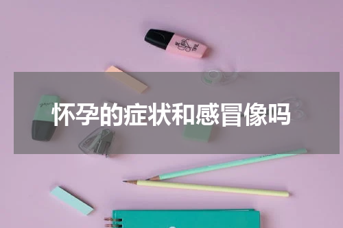 怀孕的症状和感冒像吗