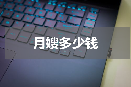 月嫂多少钱