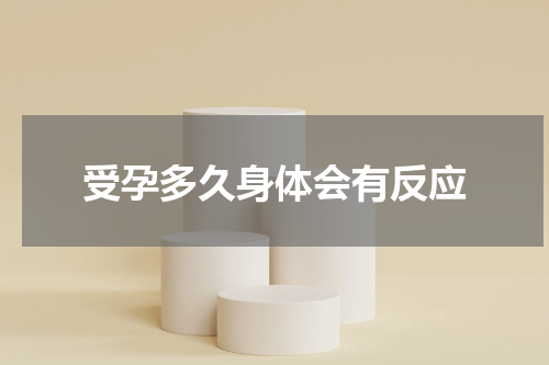 受孕多久身体会有反应