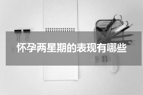 怀孕两星期的表现有哪些