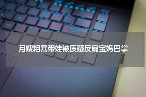 月嫂粗暴带娃被质疑反扇宝妈巴掌