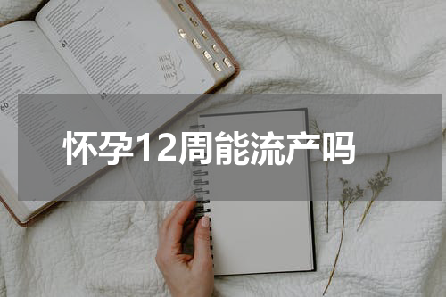 怀孕12周能流产吗