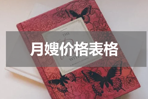 月嫂价格表格