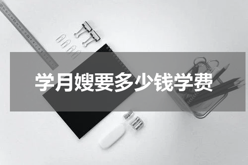 学月嫂要多少钱学费