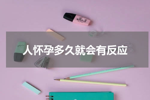 人怀孕多久就会有反应