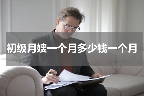 初级月嫂一个月多少钱一个月