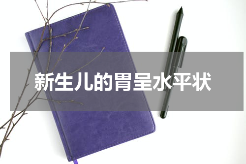 新生儿的胃呈水平状
