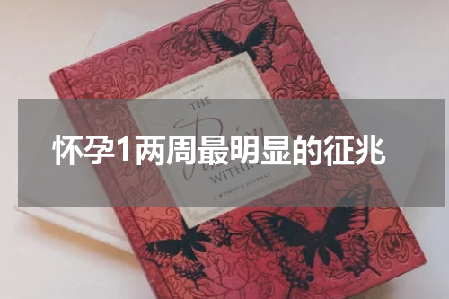 怀孕1两周最明显的征兆