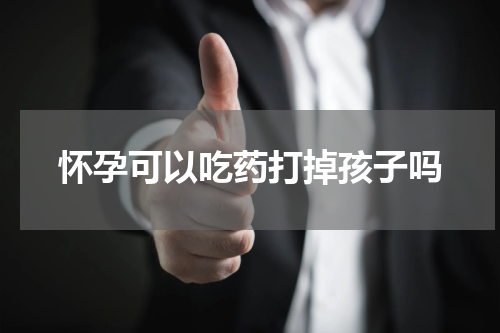 怀孕可以吃药打掉孩子吗
