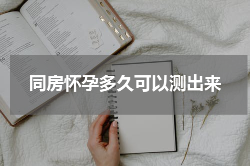 同房怀孕多久可以测出来