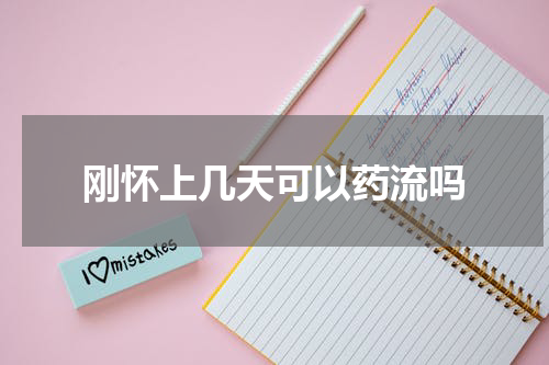 刚怀上几天可以药流吗
